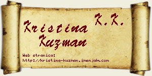 Kristina Kuzman vizit kartica